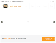 Tablet Screenshot of instrutecltda.com.br
